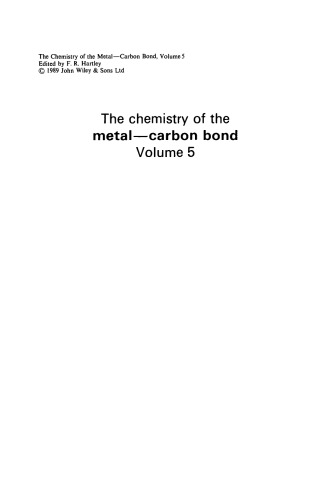 The Metal - Carbon Bond: Volume 5 (1989)