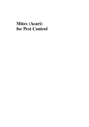 Mites (Acari) for Pest Control