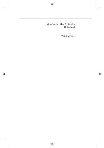 Monitoring the Critically III Patient