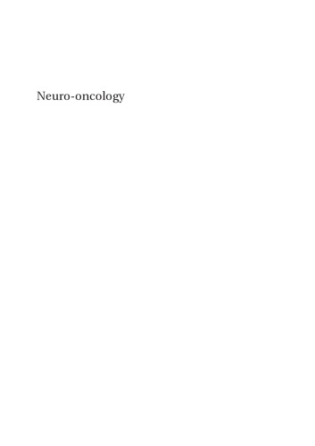 Neuro-oncology, First Edition