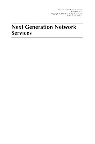 Next Generation Network Services: Technologies and Strategies