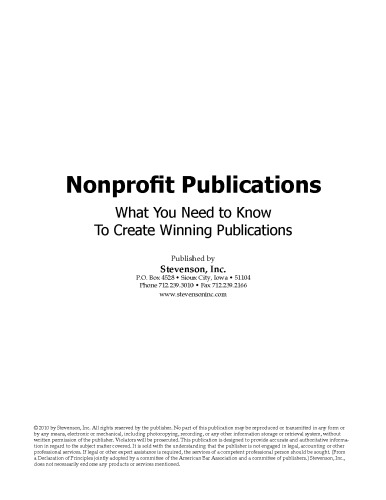 Nonprofit Publications: What You Need to Know to Create Winning Publications