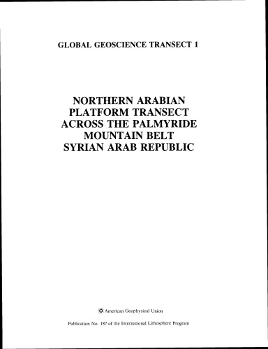 Northern Arabian Platform Transect Across the Palmyride Mountain Belt