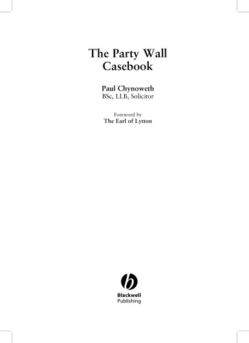 The Party Wall Casebook