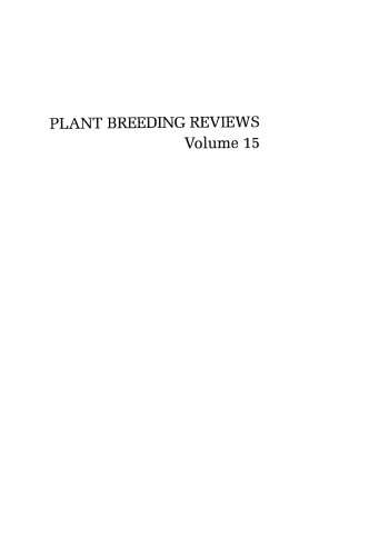 Plant Breeding Reviews, Volume 15