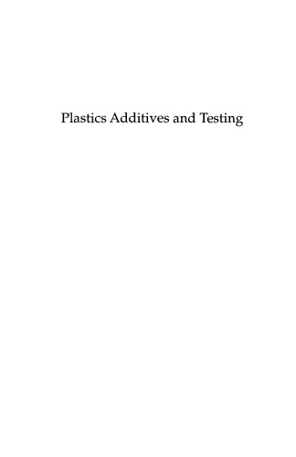 Plastics Additives and Testing