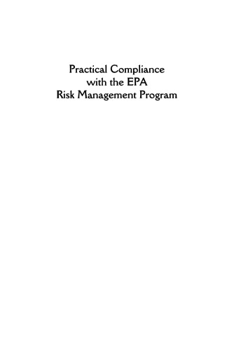 Practical Compliance with the EPA Risk Management Program: A CCPS Concept Book