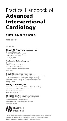 Practical Handbook of Advanced Interventional Cardiology: Tips and Tricks, Third Edition