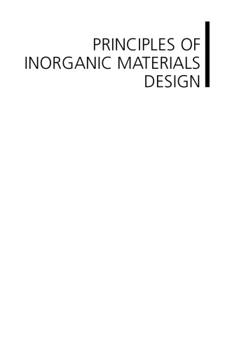 Principles of Inorganic Materials Design, Second Edition