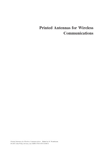 Printed Antennas for Wireless Communications