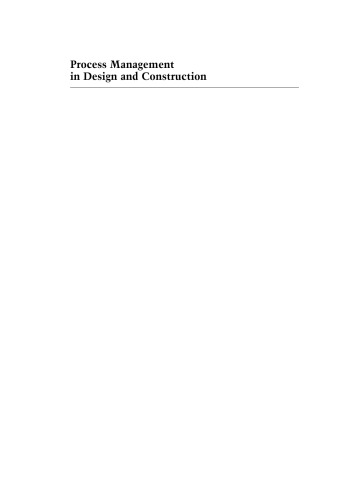 Process Management in Design and Construction