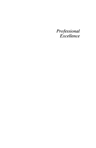 Professional Excellence: Beyond Technical Competence