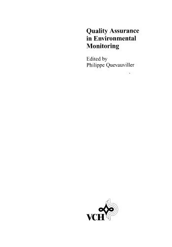 Qualilty Assurance in Environmental Monitoring: Sampling and Sample Preatreatment