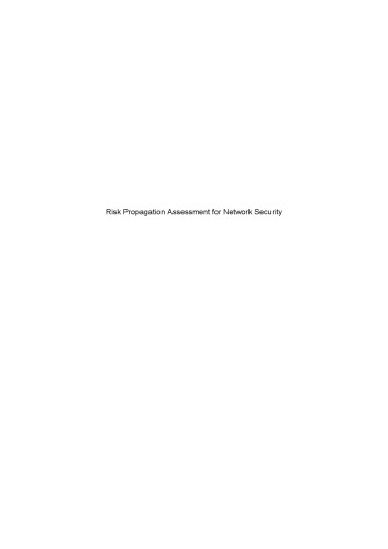 Risk Propagation Assessment for Network Security