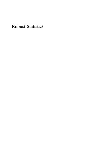 Robust Statistics: The Approach Based on Influence Functions