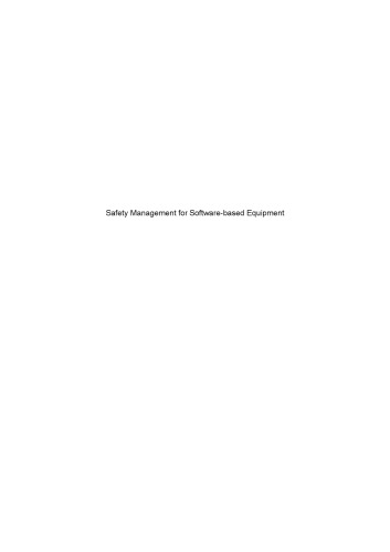 Safety Management for Software-based Equipment