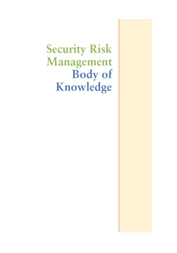 Security Risk Management: Body of Knowledge