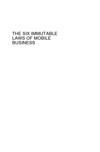 The Six Immutable Laws of Mobile Business