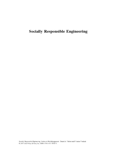 Socially Responsible Engineering: Justice in Risk Management