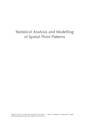 Statistical Analysis and Modelling of Spatial Point Patterns