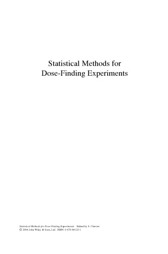 Statistical Methods for Dose-Finding Experiments