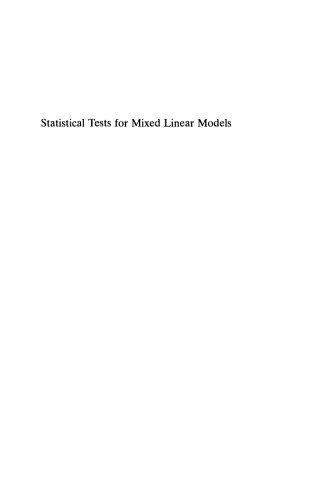 Statistical Texts for Mixed Linear Models