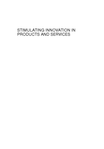 Stimulating Innovation in Products and Services: With Function Analysis and Mapping