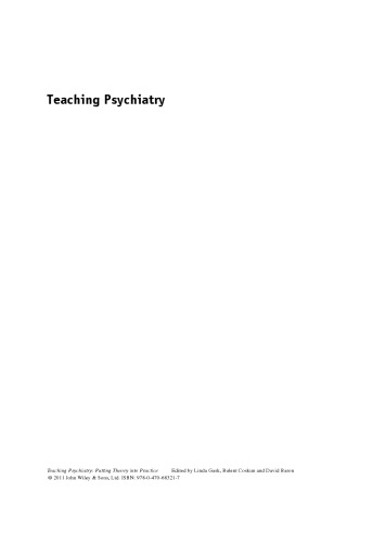 Teaching Psychiatry: Putting Theory into Practice