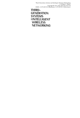 Third-Generation Systems and Intelligent Wireless Networking: Smart Antennas And Adaptive Modulation