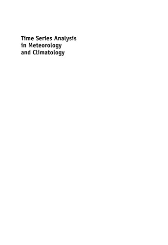 Time Series Analysis in Meteorology and Climatology: An Introduction