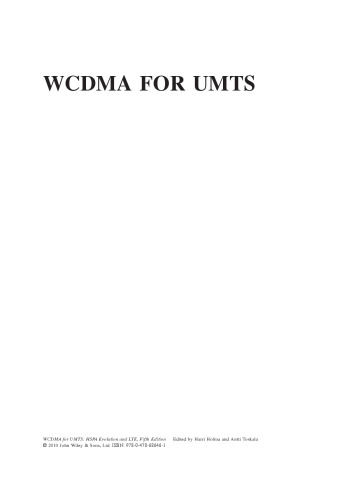 WCDMA for UMTS: HSPA Evolution and LTE, Fifth Edition