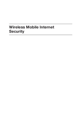 Wireless Mobile Internet Security, Second Edition