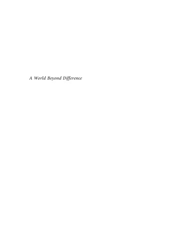 A World Beyond Difference: Cultural Identity in the Age of Globalization