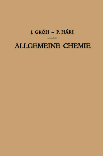 Kurzes Lehrbuch der Allgemeinen Chemie