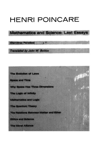 Mathematics and science: last essays