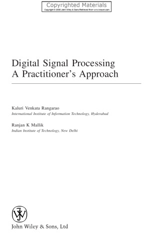 Digital Signal Processing - A Practitioner's Approach