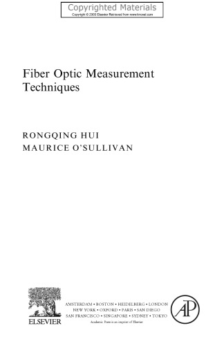 Fiber Optic Measurement Techniques