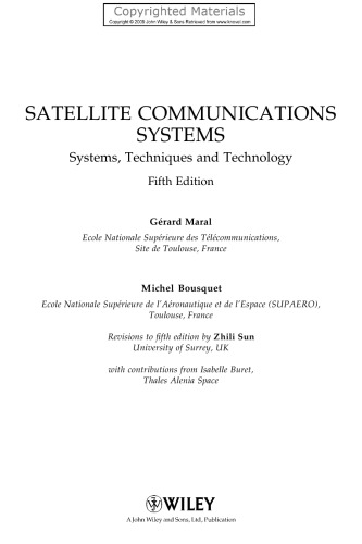 Satellite Communications Systems - Systems, Techniques and Technology