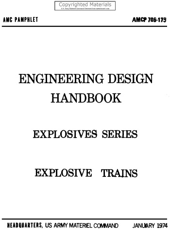 Engineering Design Handbook - Explosives Series, Explosive Trains: