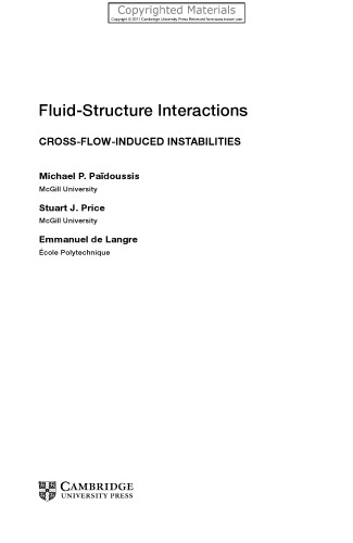 Fluid-Structure Interactions - Cross-Flow-Induced Instabilities