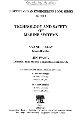 Technology and Safety of Marine Systems