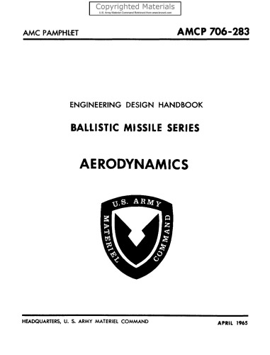 Engineering Design Handbook - Ballistic Missile Series - Aerodynamics: