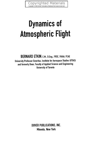 Dynamics of Atmospheric Flight