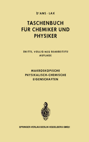 Makroskopische physikalisch-chemische Eigenschaften