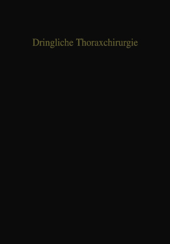 Dringliche Thoraxchirurgie