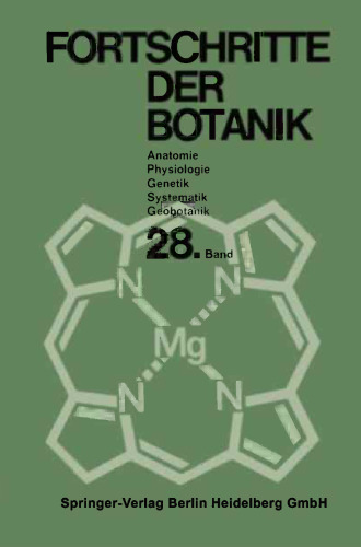 Fortschritte der Botanik: Begründet von Fritz von Wettstein