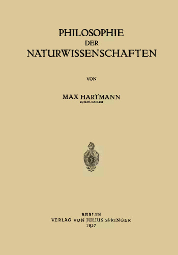 Philosophie der Naturwissenschaften