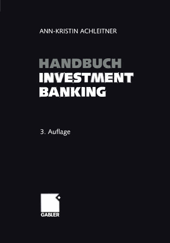 Handbuch Investment Banking