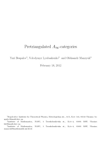 Pretriangulated A ∞-categories