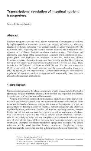 Molecular Mechanisms Controlling Transmembrane Transport